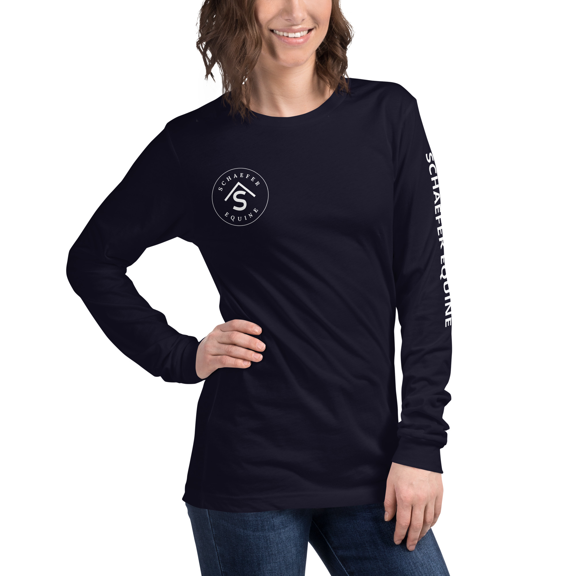 Unisex Long Sleeve Tee | Schaefer Equine and Equine Indirect Release® - Image 115