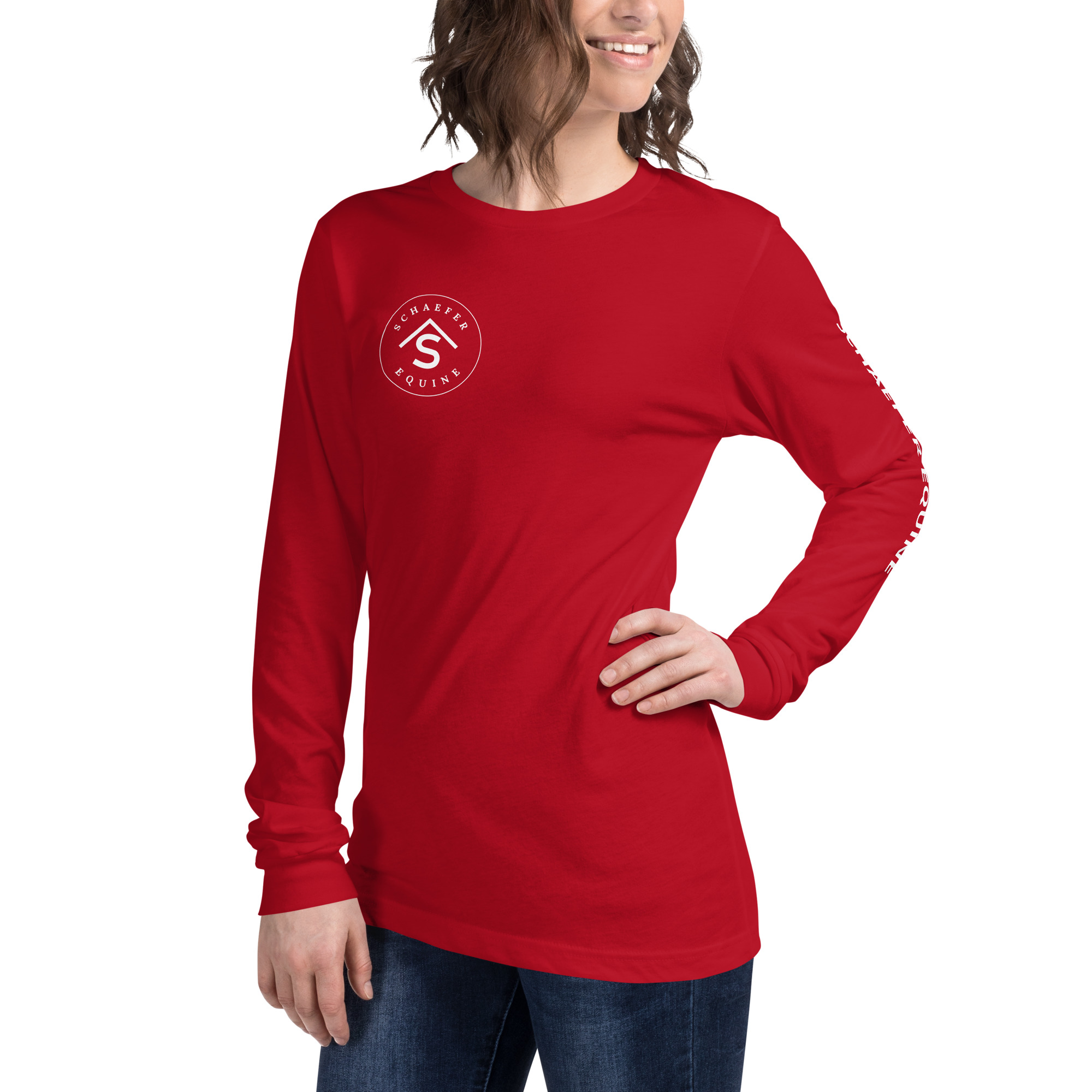 Unisex Long Sleeve Tee | Schaefer Equine and Equine Indirect Release® - Image 85
