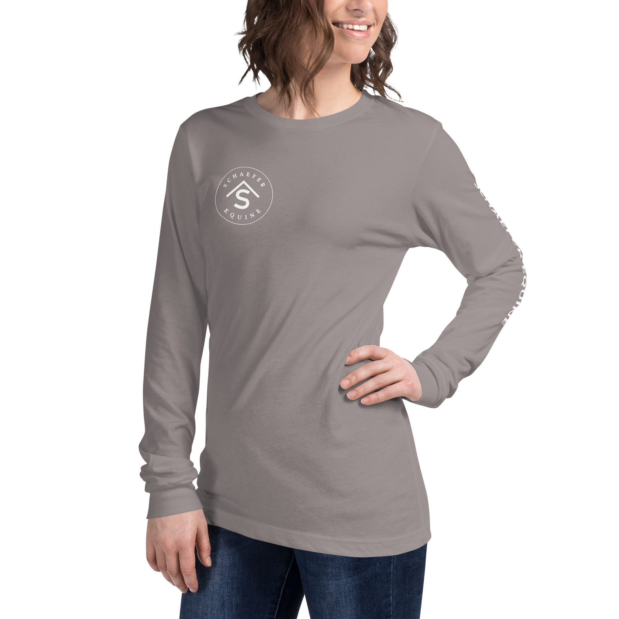 Unisex Long Sleeve Tee | Schaefer Equine and Equine Indirect Release® - Image 93