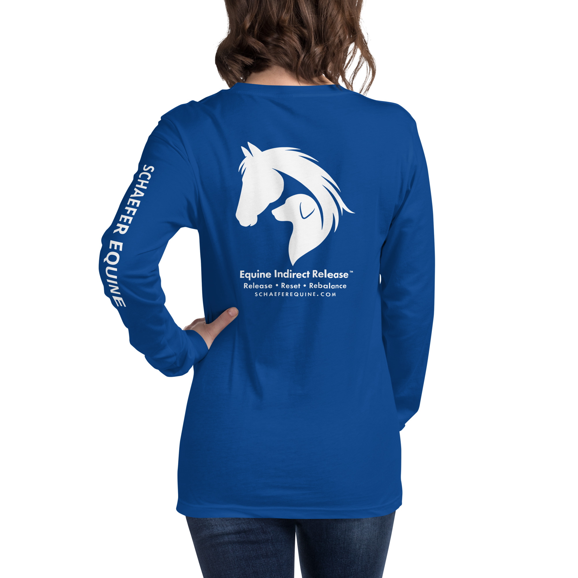 Unisex Long Sleeve Tee | Schaefer Equine and Equine Indirect Release® - Image 72