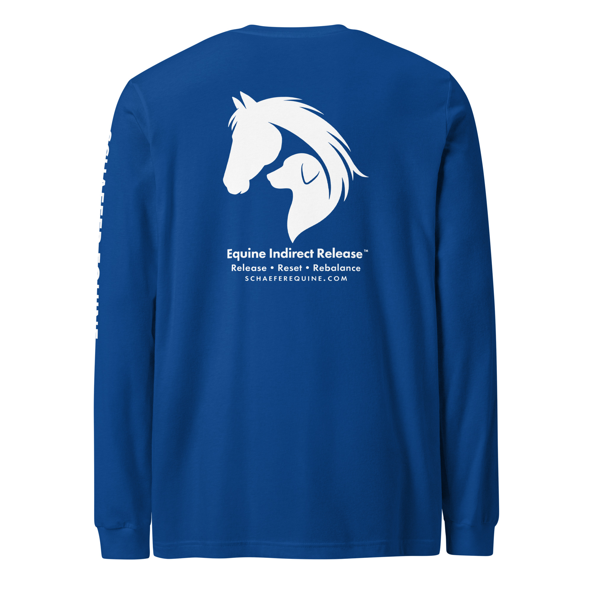 Unisex Long Sleeve Tee | Schaefer Equine and Equine Indirect Release® - Image 8
