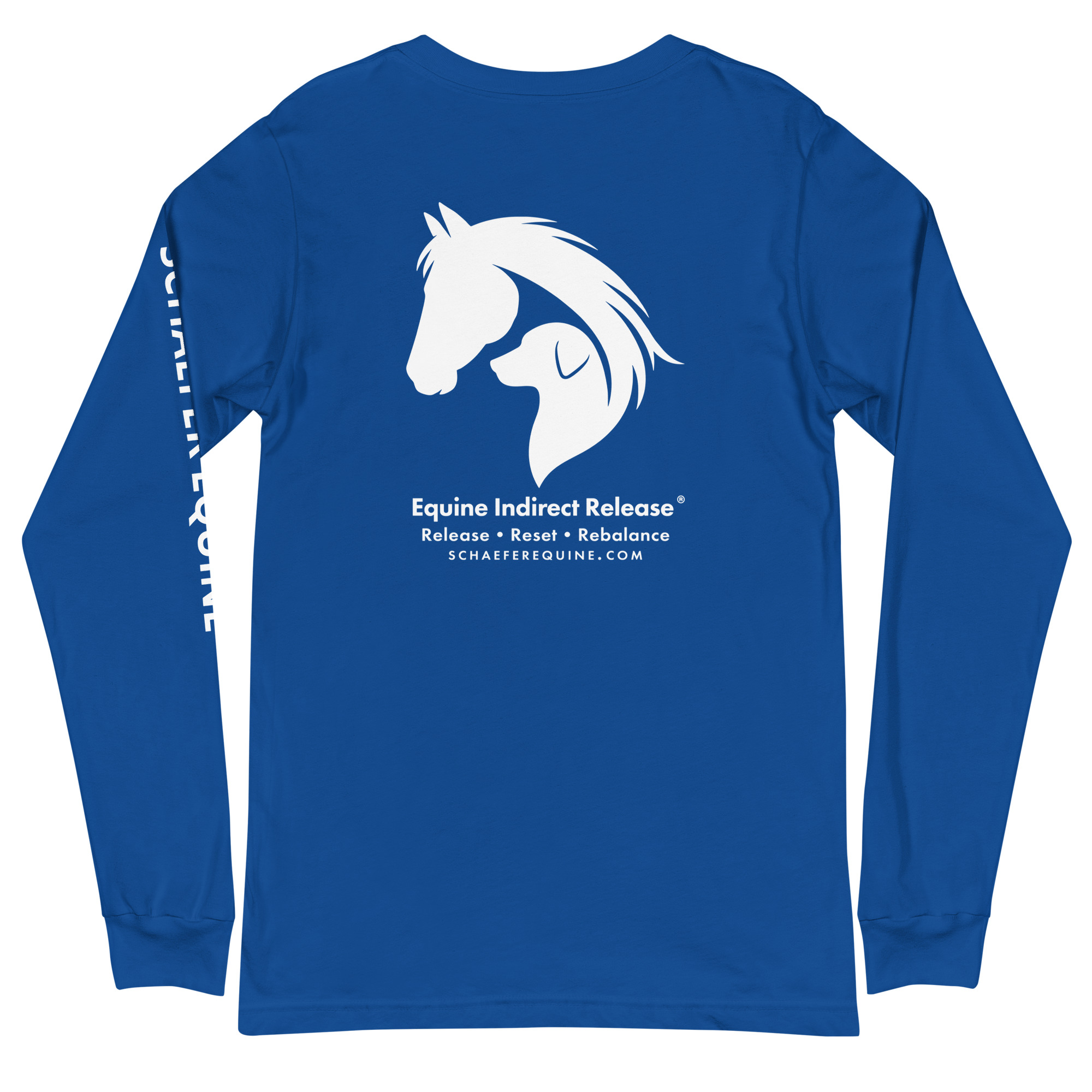 Unisex Long Sleeve Tee | Schaefer Equine and Equine Indirect Release® - Image 178