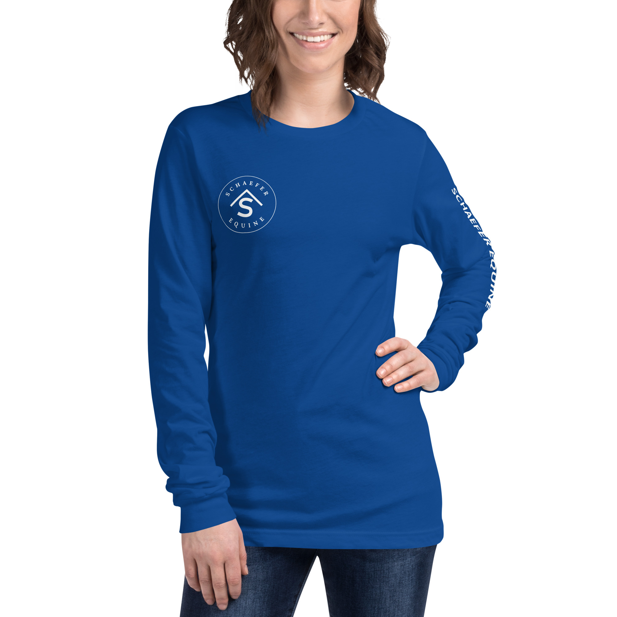Unisex Long Sleeve Tee | Schaefer Equine and Equine Indirect Release® - Image 56