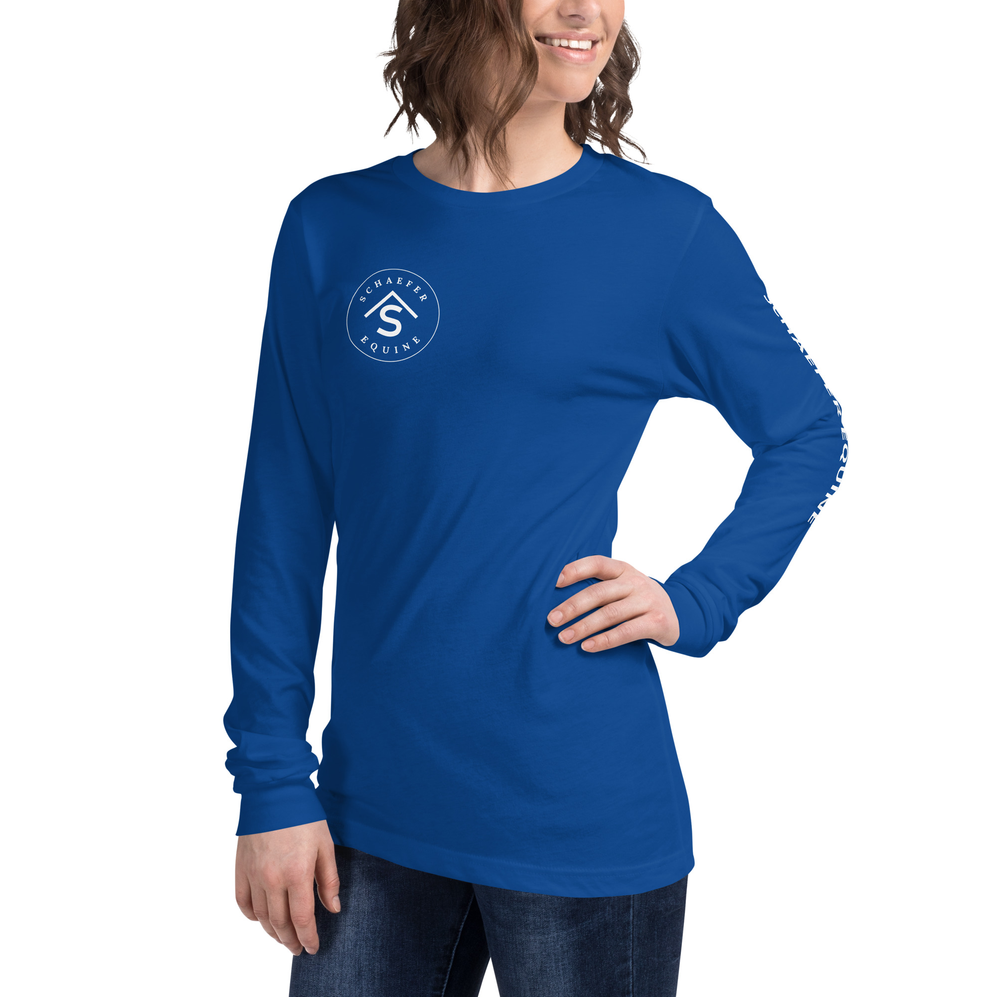 Unisex Long Sleeve Tee | Schaefer Equine and Equine Indirect Release® - Image 88