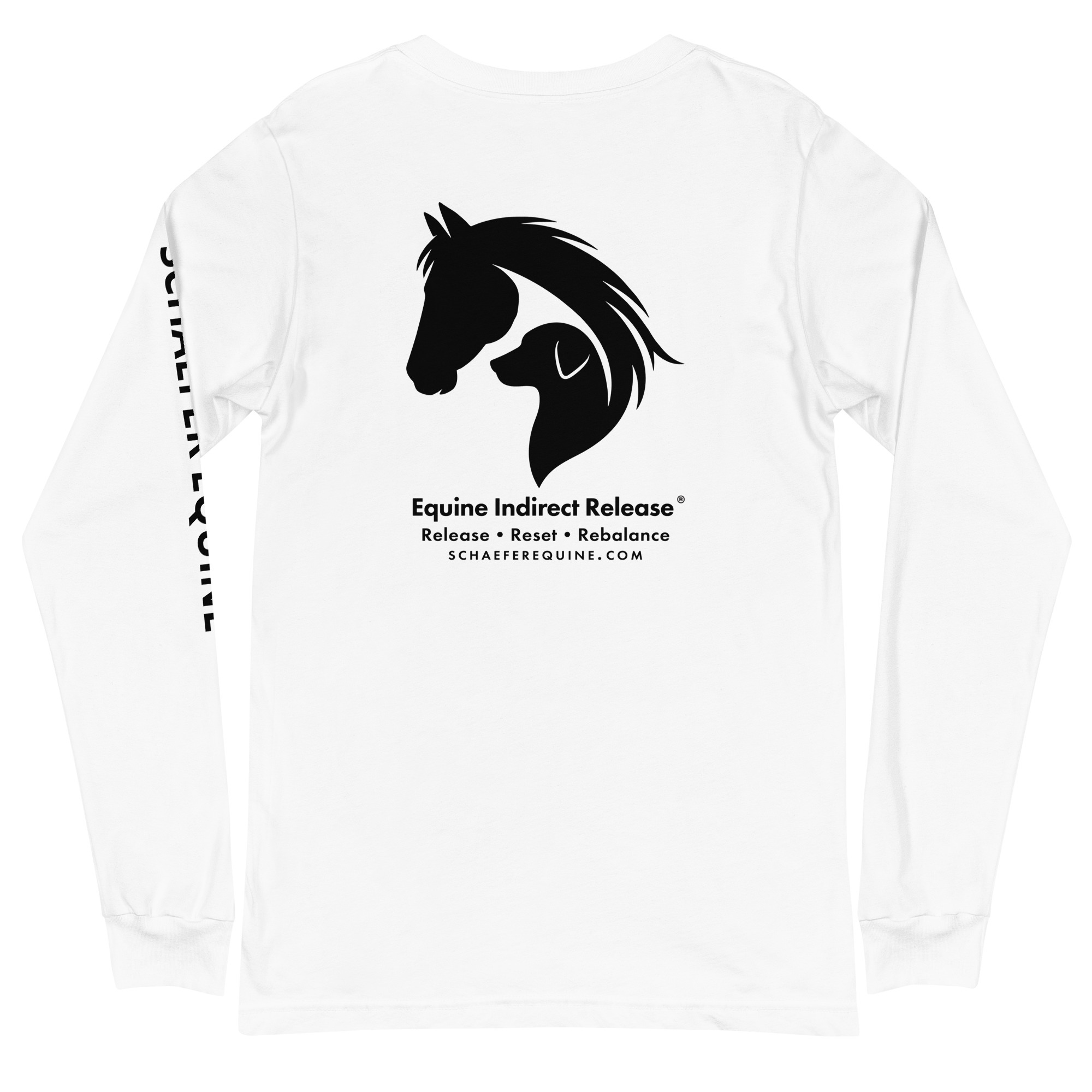 Unisex Long Sleeve Tee | Schaefer Equine and Equine Indirect Release® - Image 196