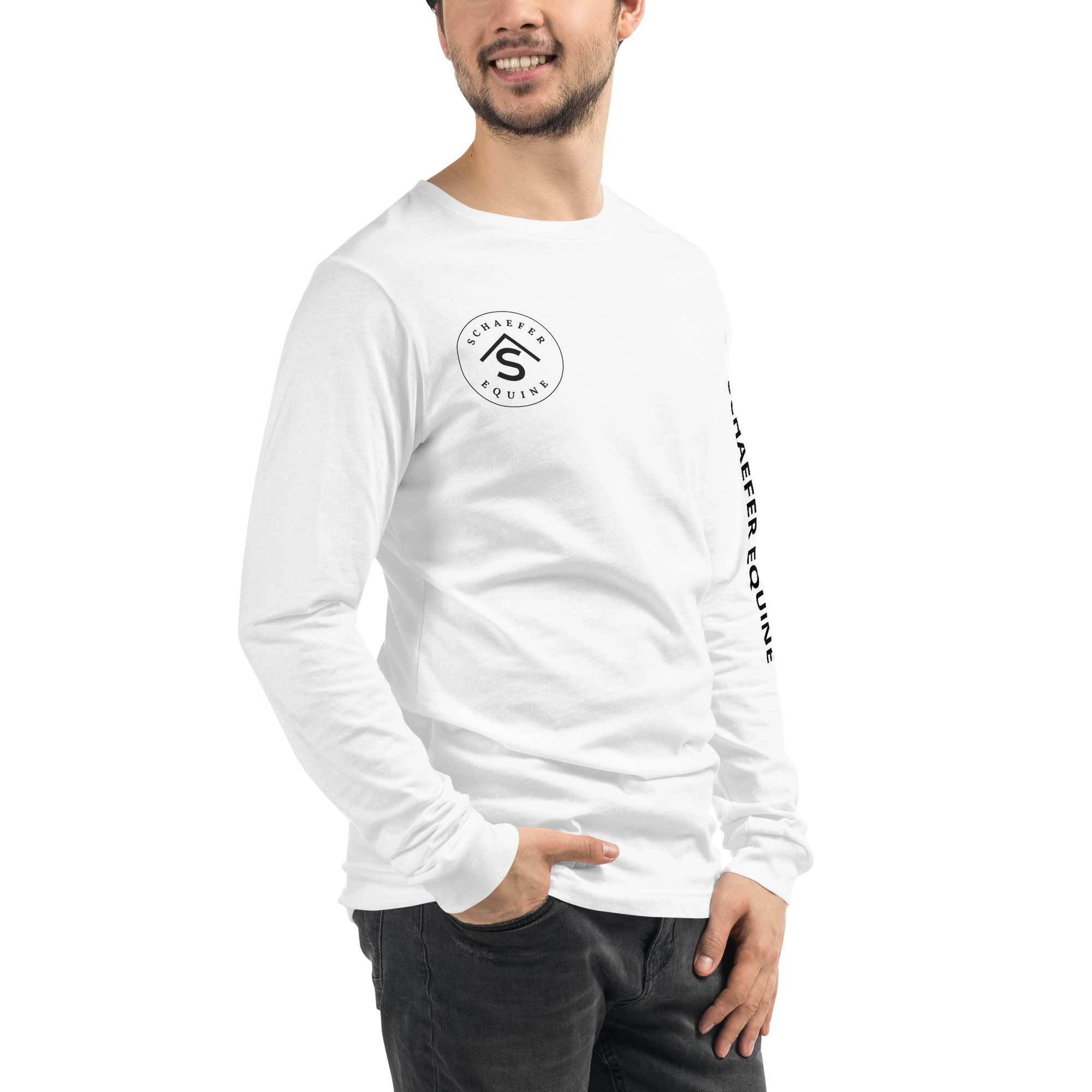 Unisex Long Sleeve Tee | Schaefer Equine and Equine Indirect Release® - Image 149