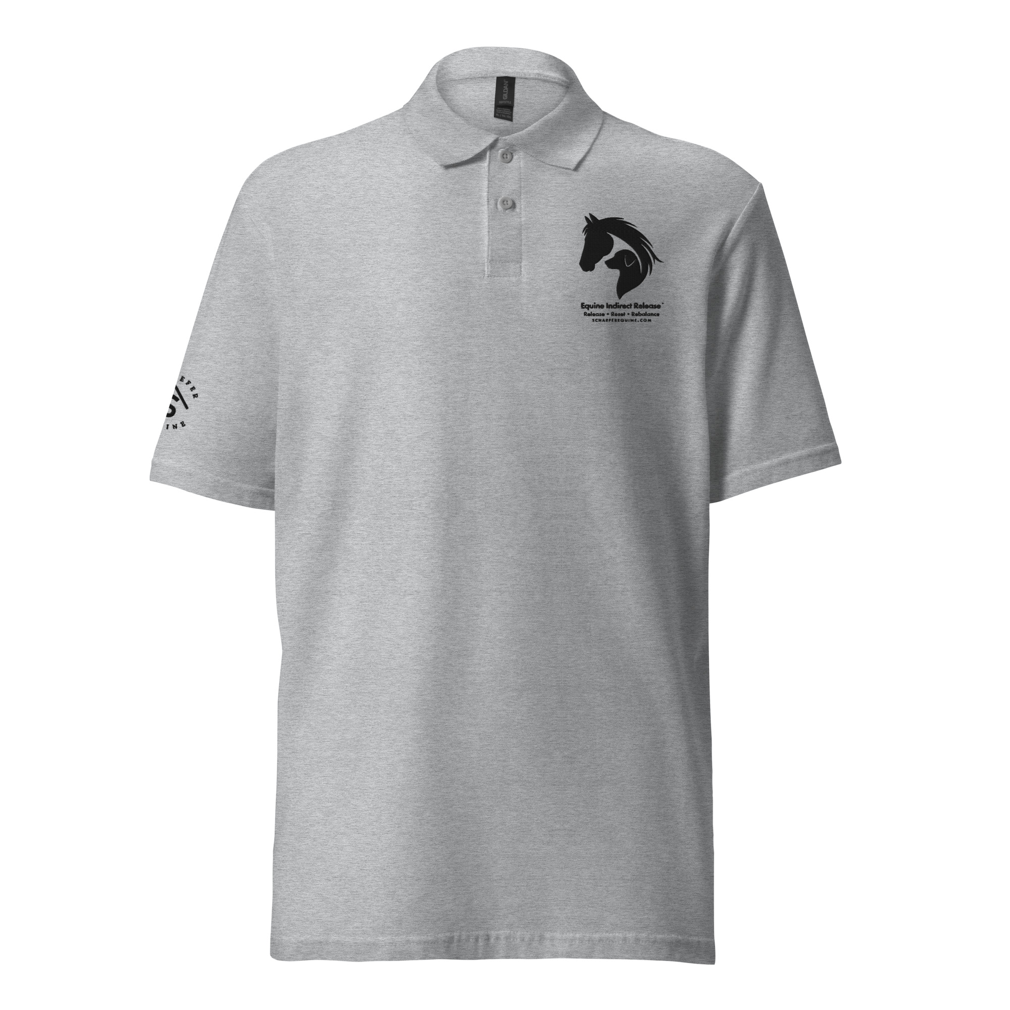 Women's polo shirt | Equine Indirect Release® & Schaefer Equine