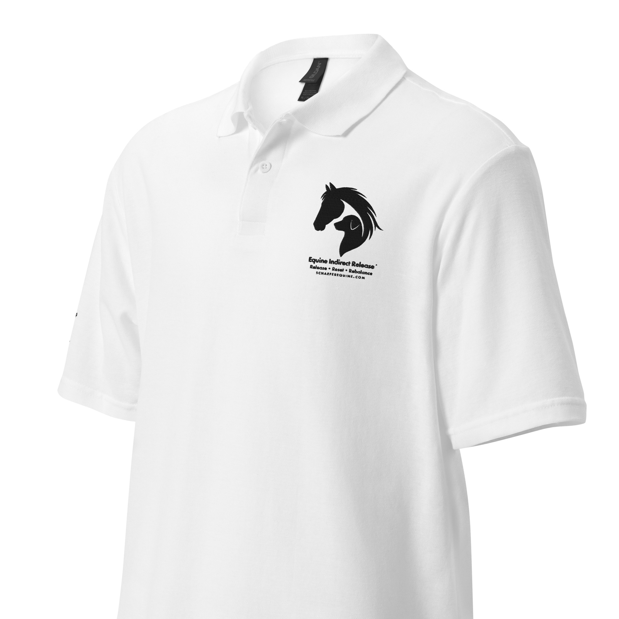 Women's polo shirt | Equine Indirect Release® & Schaefer Equine - Image 10