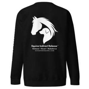 Unisex Premium Sweatshirt | Schaefer Equine and Equine Indirect Release®